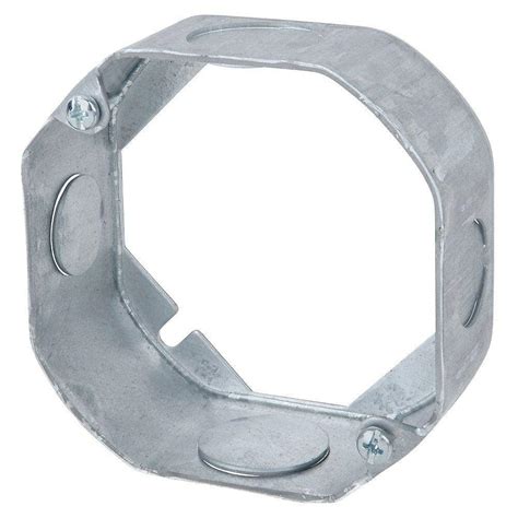 Steel City Octagon Box Extension Ring, Steel, 4 in. Dia., 1